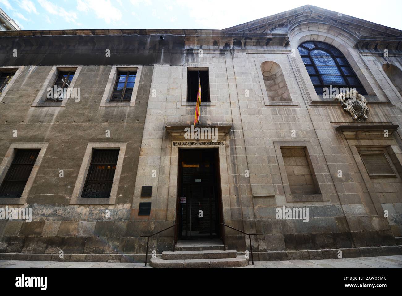 La Real Academia de Medicina de Cataluña à Barcelone, Espagne. Banque D'Images