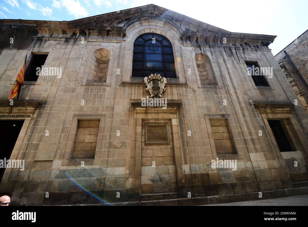 La Real Academia de Medicina de Cataluña à Barcelone, Espagne. Banque D'Images