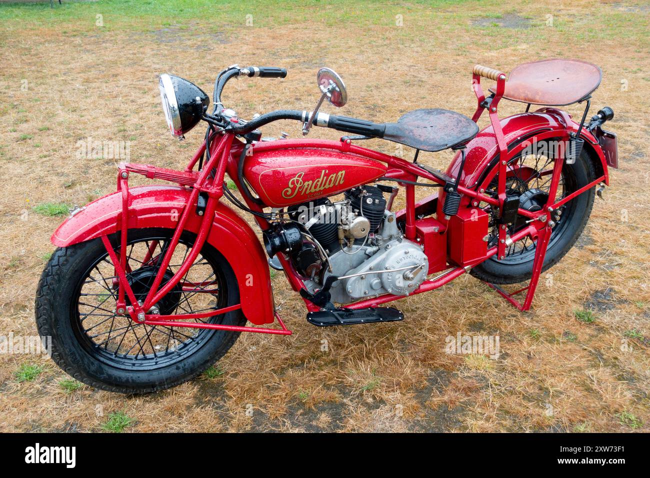 Indian Scout - vétéran indien de moto Banque D'Images