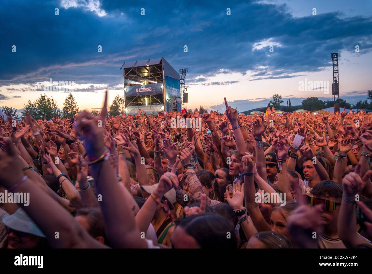 Impressionen von zweiten Festivaltag des Highfield 2024 AM Störmthaler Voir Highfield Tag 2 - impression *** impressions de la deuxième journée de festival de Highfield 2024 au lac Störmthal Highfield jour 2 impression Banque D'Images