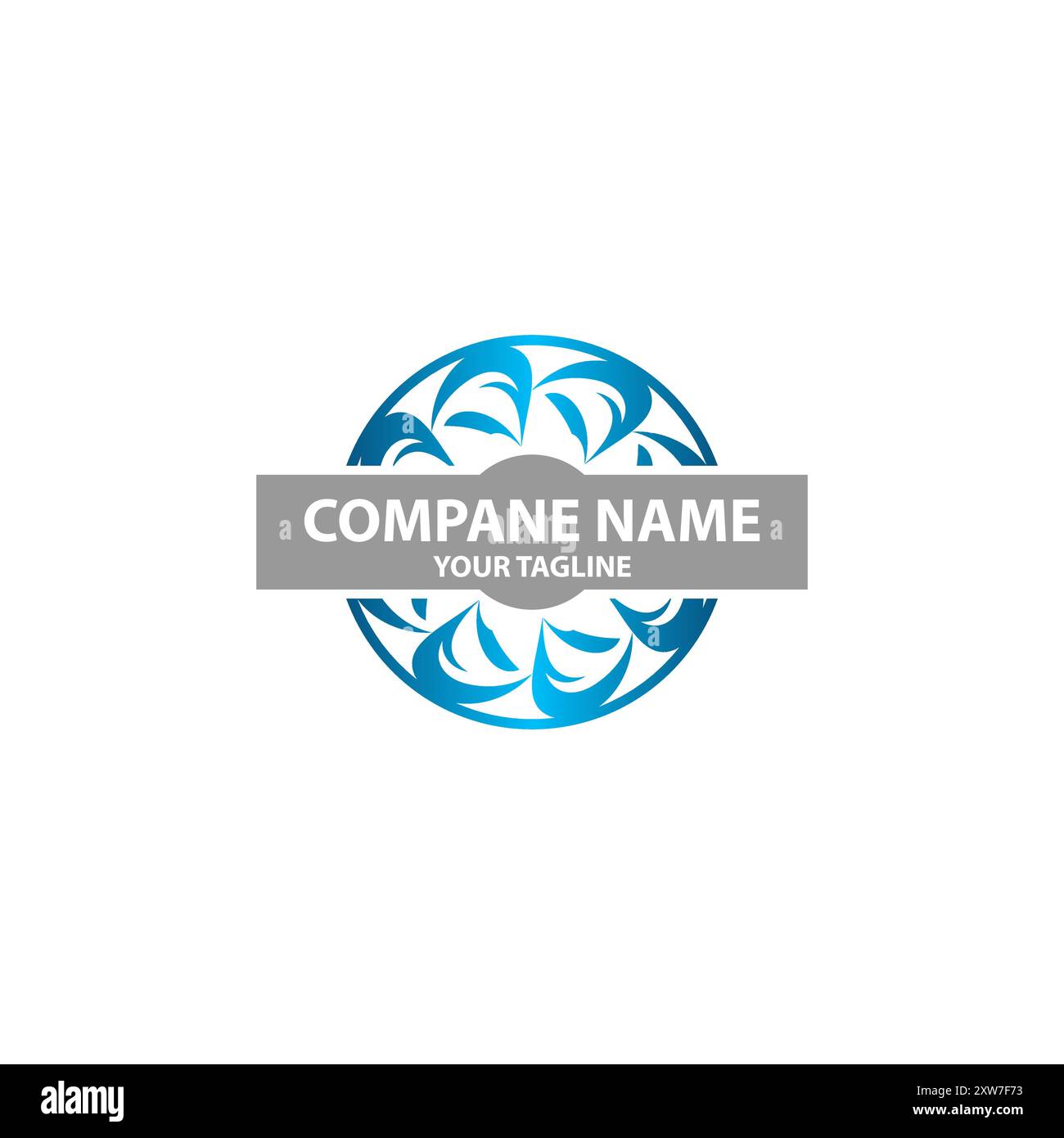 Concept de conception de logo Modern Spinning turbine, logo de technologie d'énergie éolienne. SPE 10 Illustration de Vecteur