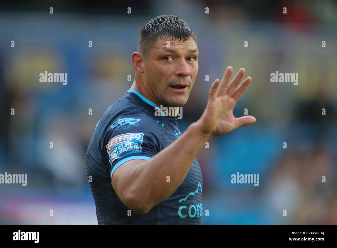 Leeds, Royaume-Uni. 18 août 2024. Elland Road, Leeds, West Yorkshire, 18 août 2024. Betfred Super League - Magic Weekend Catalan Dragons vs Hull KR Ryan Hall of Hull KR crédit : Touchlinepics/Alamy Live News Banque D'Images