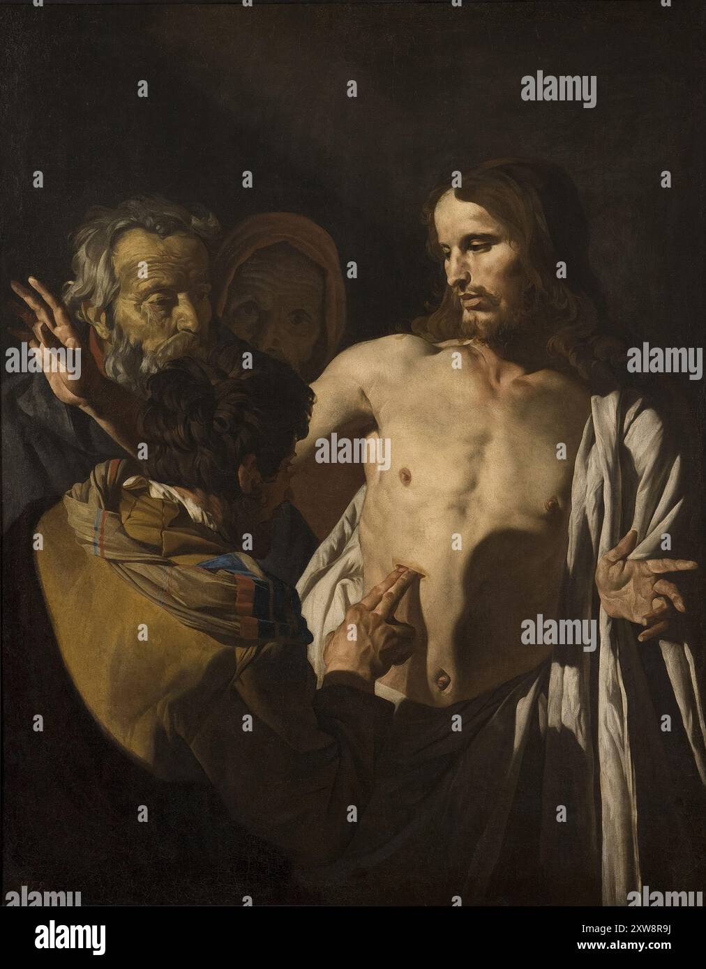 L'incrédulité de Saint Thomas - peinture de Matthias STOM Banque D'Images