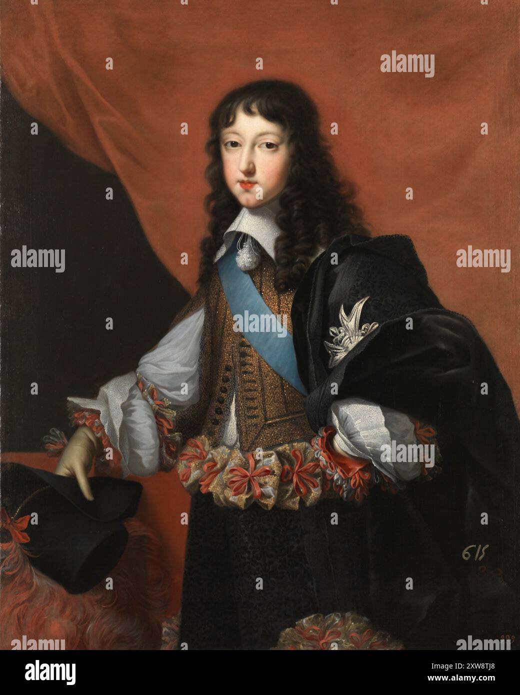 Philippe de France I Duc d'Orléans peinture de Jean Nocret Banque D'Images