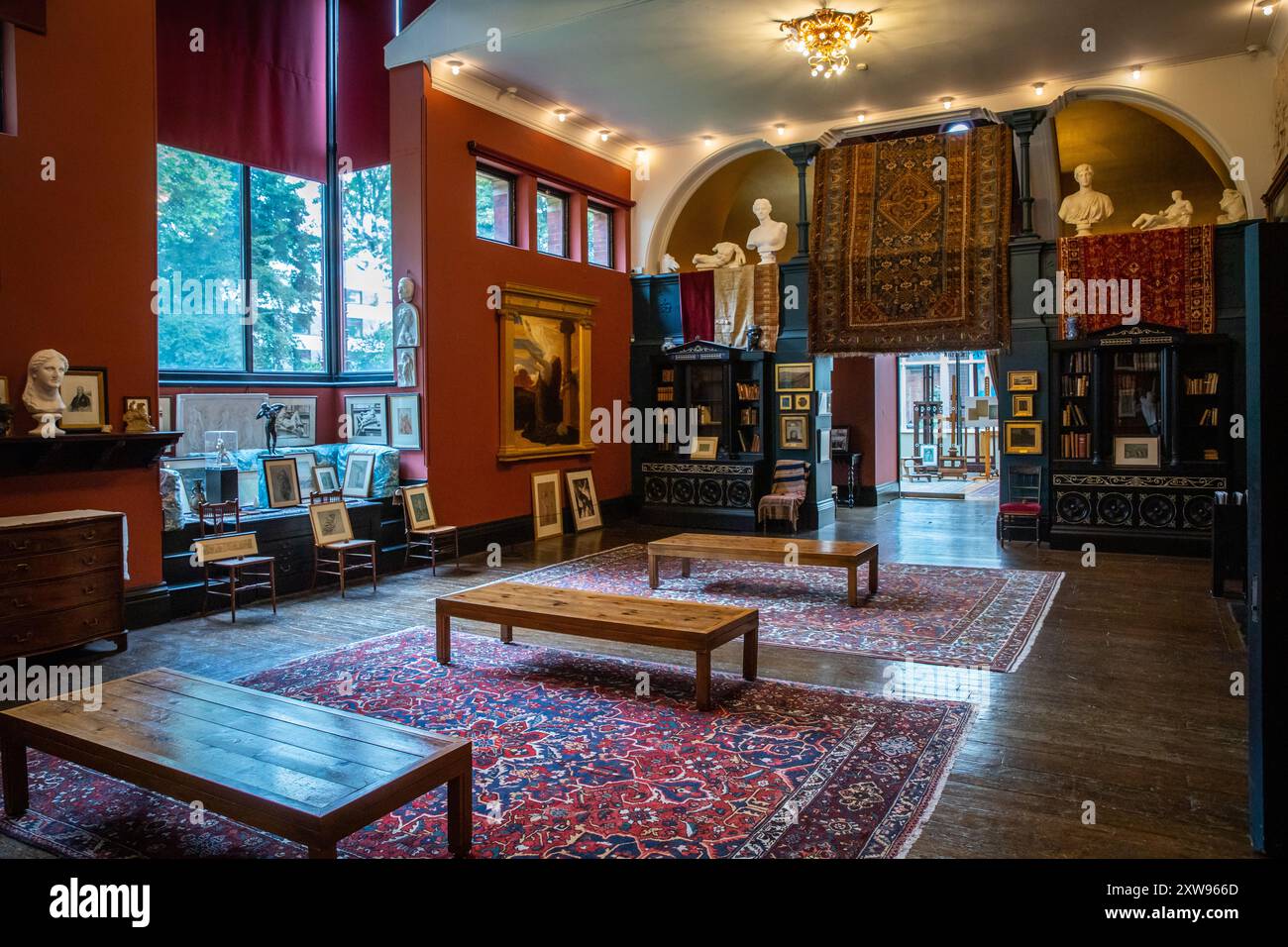 Le studio de Lord Frederic Leighton au Leighton House Museum Banque D'Images