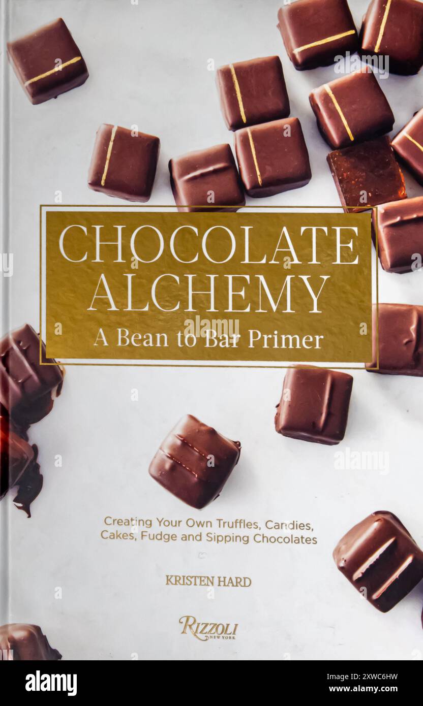 Chocolate Alchemy : a Bean-to-Bar Primer Book par Kristen Hard 2018 Banque D'Images