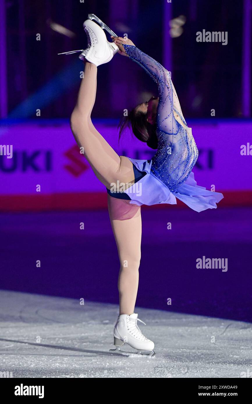 Mai MIHARA (JPN), au Japanese Dream - Ice Gala, à Acinque Ice Arena, le 15 août 2024 à Varèse, Italie. Crédit : Raniero Corbelletti/AFLO/Alamy Live News Banque D'Images