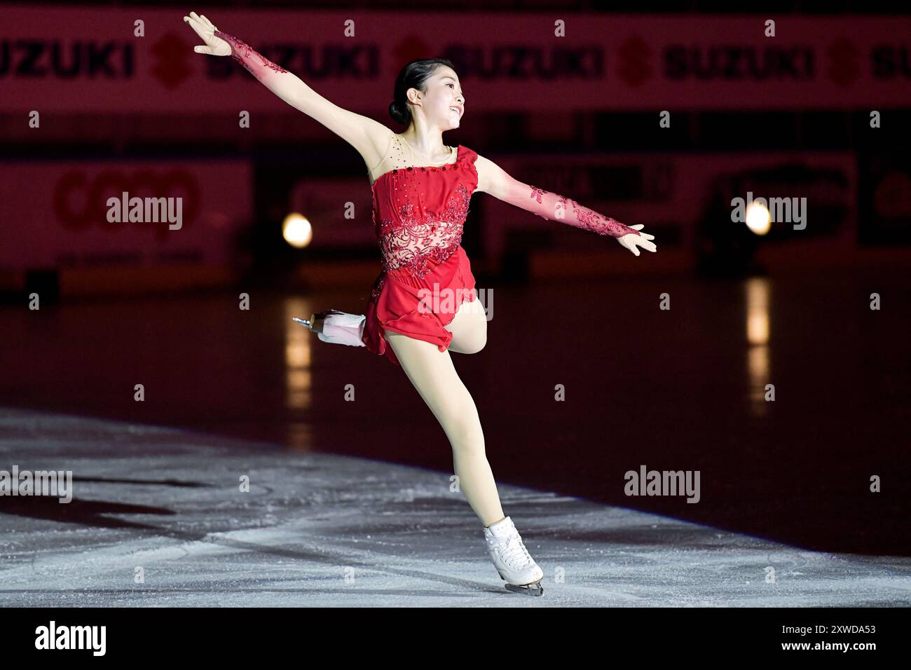 MOne CHIBA (JPN), au Japanese Dream - Ice Gala, à Acinque Ice Arena, le 15 août 2024 à Varèse, Italie. Crédit : Raniero Corbelletti/AFLO/Alamy Live News Banque D'Images