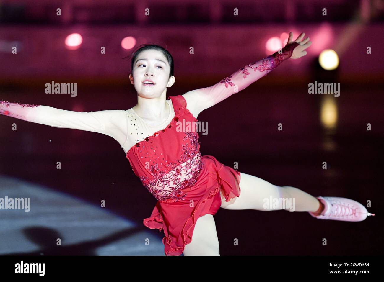 MOne CHIBA (JPN), au Japanese Dream - Ice Gala, à Acinque Ice Arena, le 15 août 2024 à Varèse, Italie. Crédit : Raniero Corbelletti/AFLO/Alamy Live News Banque D'Images