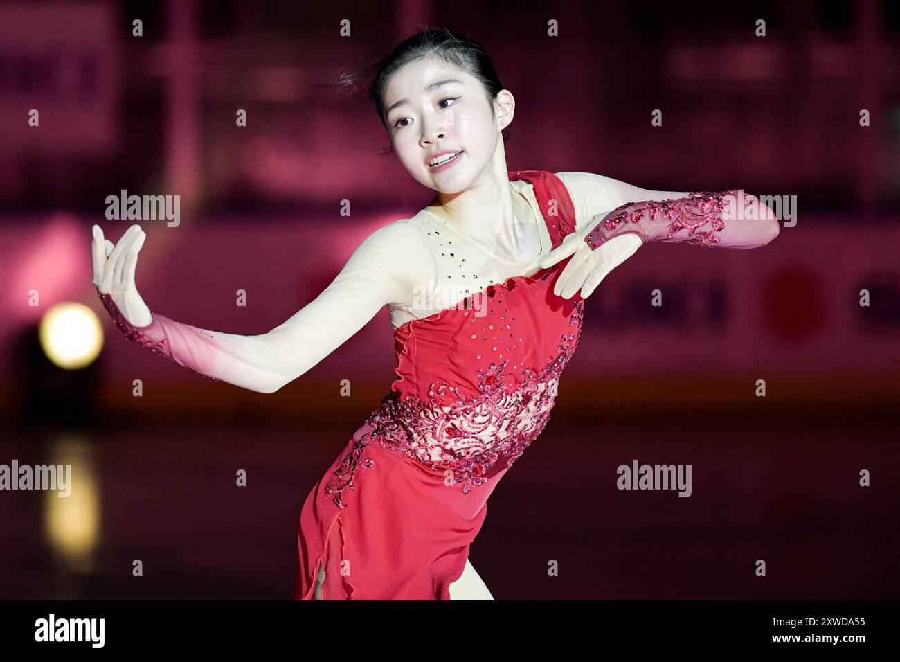 MOne CHIBA (JPN), au Japanese Dream - Ice Gala, à Acinque Ice Arena, le 15 août 2024 à Varèse, Italie. Crédit : Raniero Corbelletti/AFLO/Alamy Live News Banque D'Images