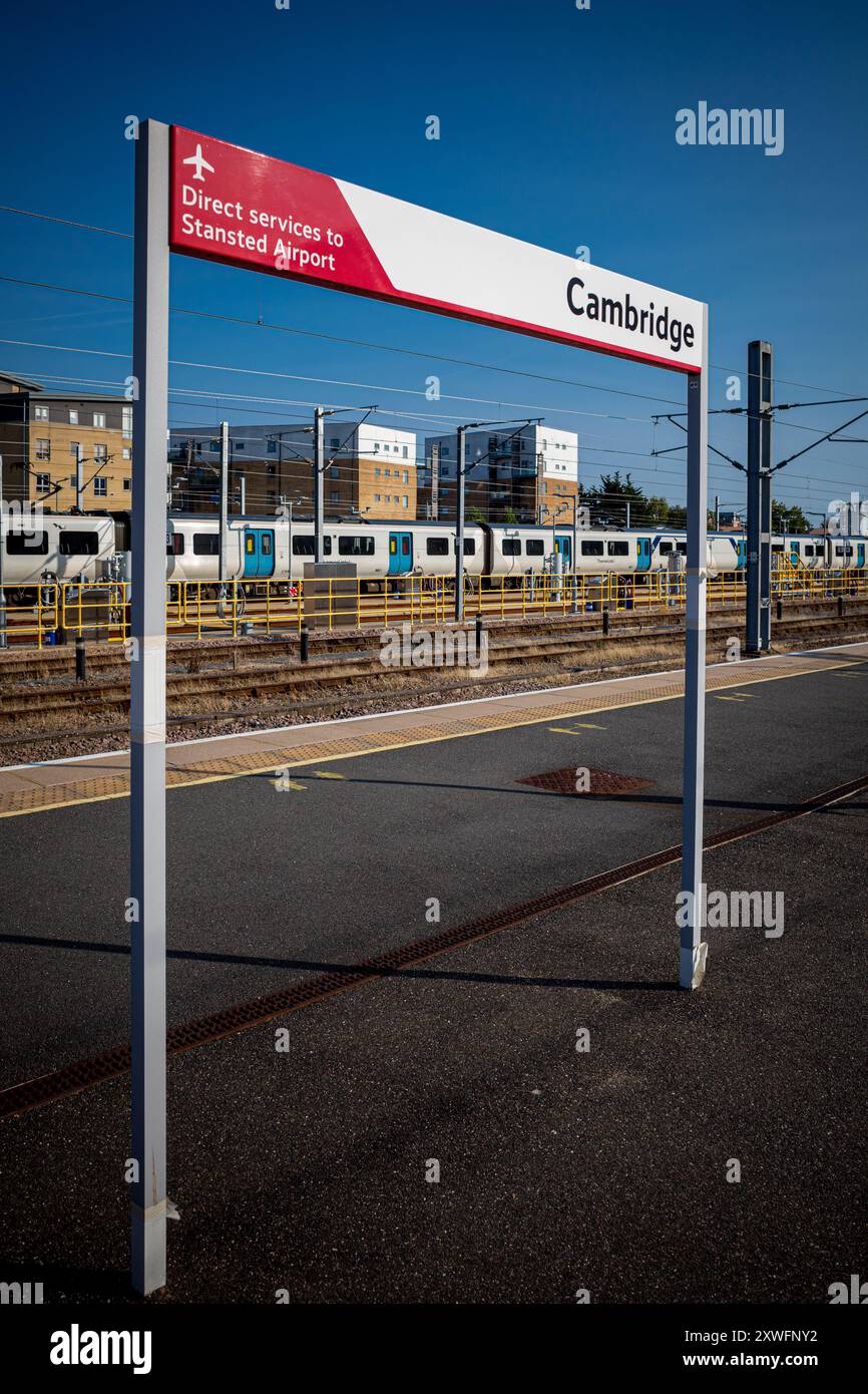 Gare de Cambridge. Gare de Cambridge. Banque D'Images