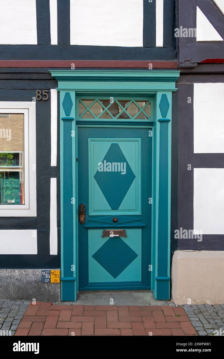 Porte d'entrée, Hildesheim, basse-Saxe, Allemagne Banque D'Images