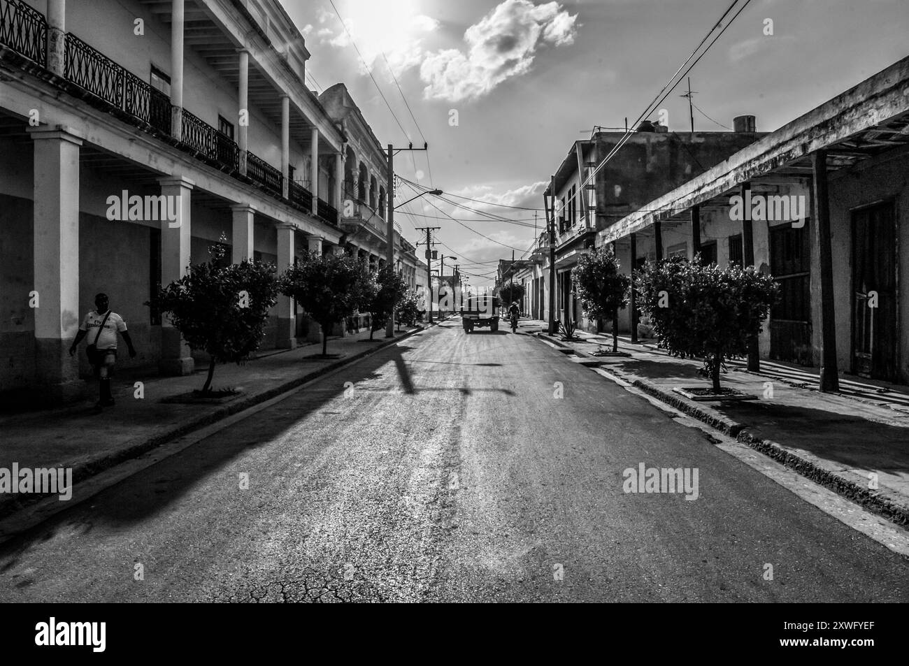 Rues et plages de l'île caribéenne de Cuba Banque D'Images