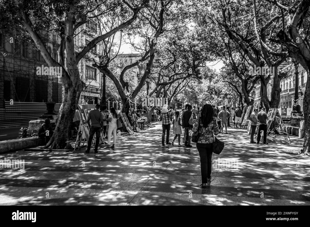 Rues et plages de l'île caribéenne de Cuba Banque D'Images