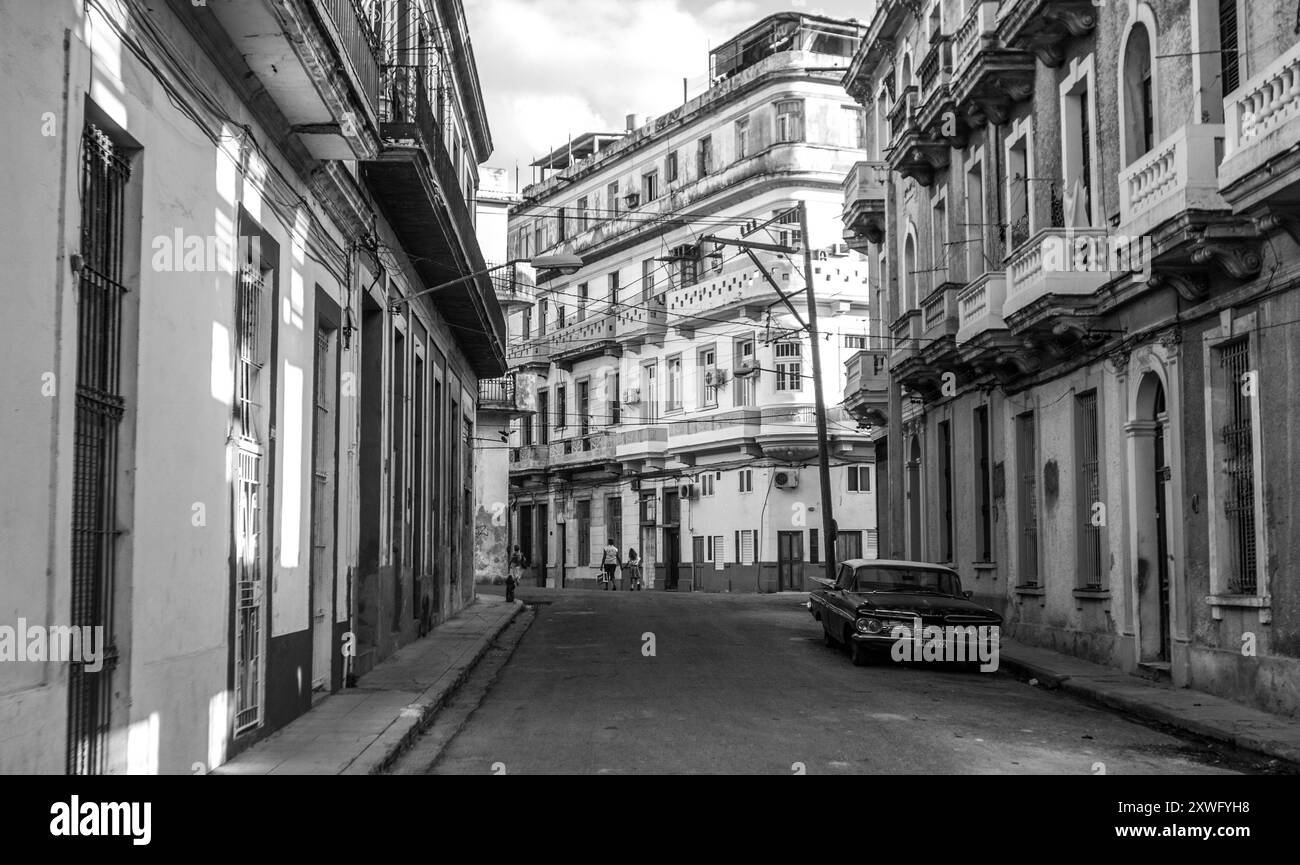 Rues et plages de l'île caribéenne de Cuba Banque D'Images