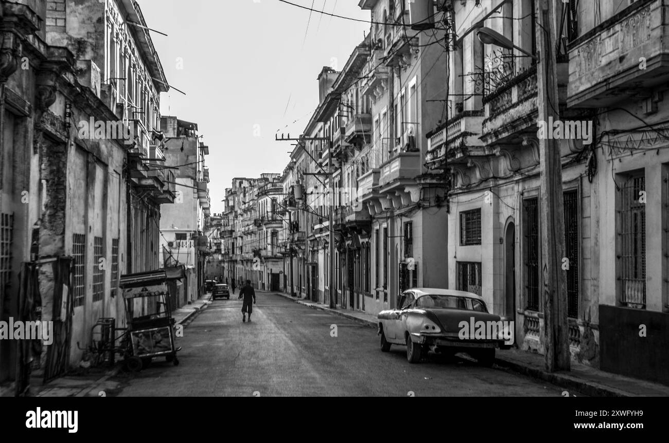 Rues et plages de l'île caribéenne de Cuba Banque D'Images