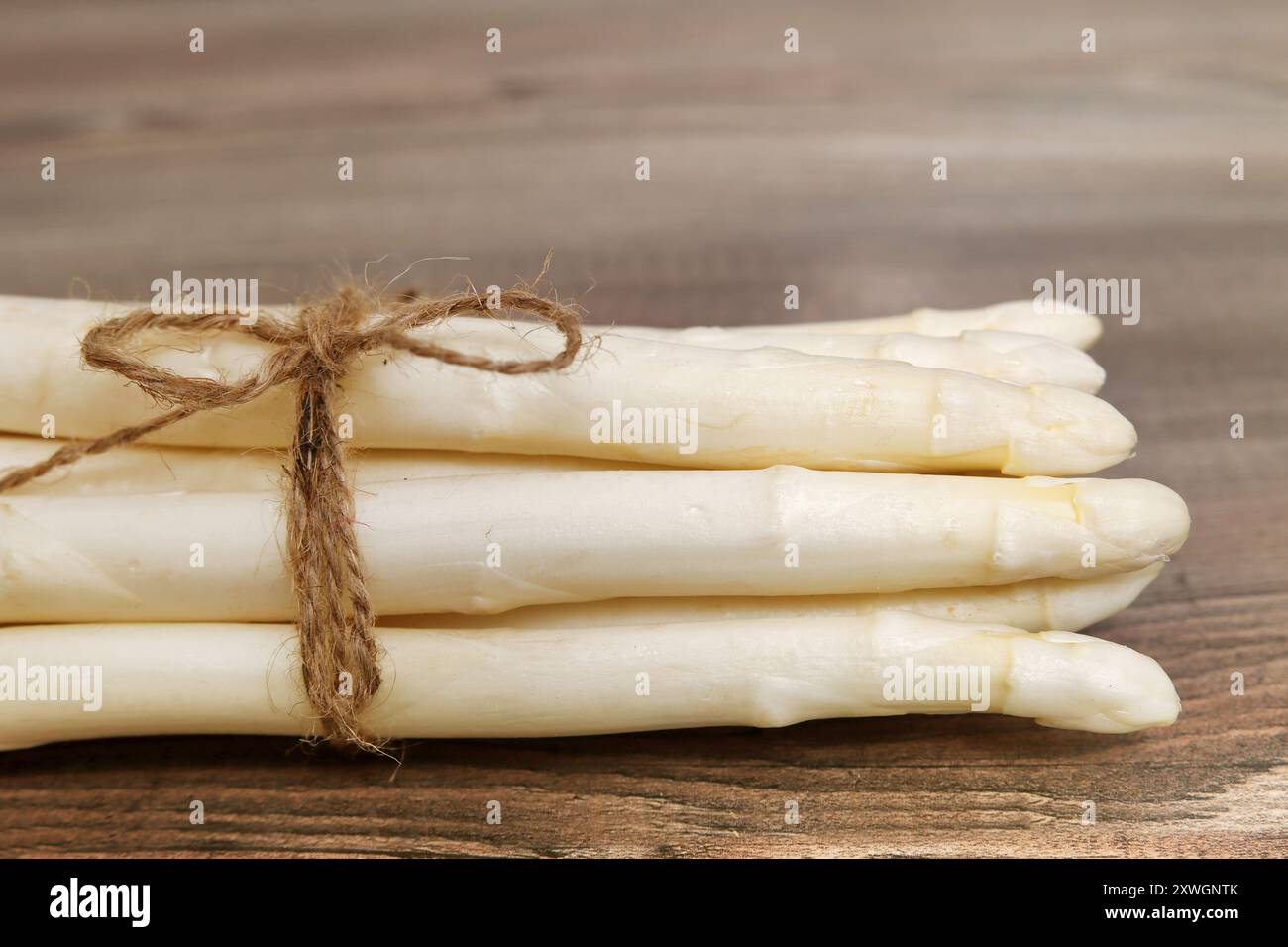 Asperges de jardin, gras de moineau, asperges sauvages (Asparagus officinalis), asperges blanches fraîchement récoltées Banque D'Images