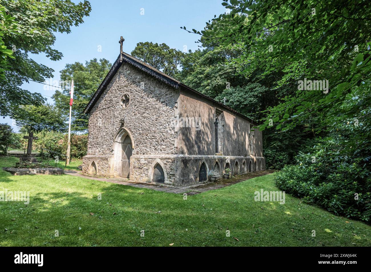 Wolford Chapel dans le Devon, en Angleterre, est le lieu de sépulture de John graves Simcoe, le premier lieutenant-gouverneur du Haut-Canada. Il s'agit du territoire du Banque D'Images