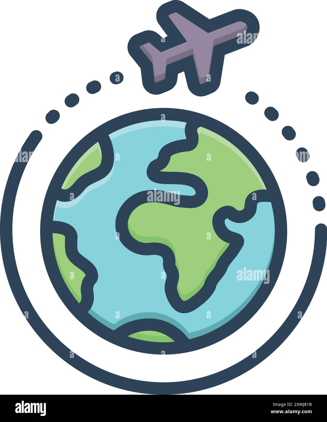 Icône pour la livraison dans le monde entier, dans le monde entier Illustration de Vecteur