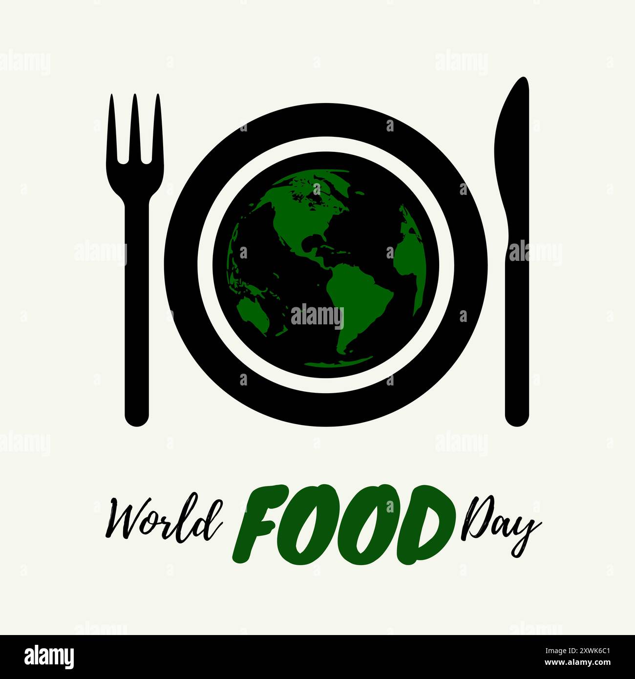 Journée mondiale de l'alimentation, illustration vectorielle, adapté à l'affiche de bannière Web ou à la campagne de cartes, Journée mondiale de l'alimentation. 16 octobre. Concept de vacances. Modèle Illustration de Vecteur