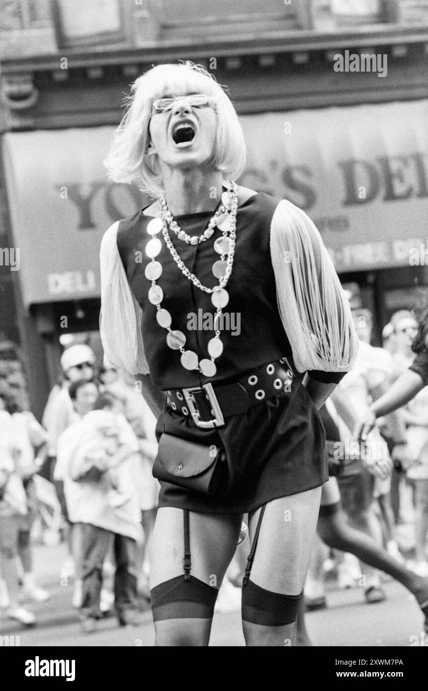 Drag Queens, Gay Pride Parade New York City, 28 juin 1992 Banque D'Images