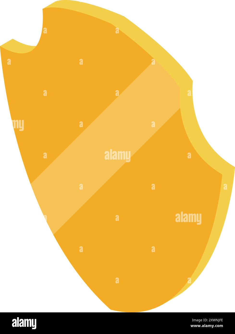 Bouclier d'or se tient debout, montrant les dégâts des batailles passées, mais protégeant toujours Illustration de Vecteur Bouclier d'or se tient debout, montrant les dégâts des batailles passées, mais protégeant toujours Illustration de Vecteur