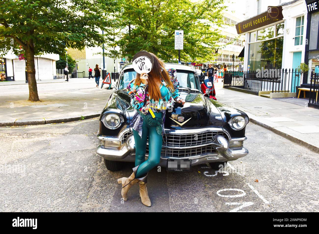 Artiste londonienne Julie Bloom Current Collection of Mixed Media Artworks, Londres, Royaume-Uni. Créditer PatPhoto/Alamy Stock Banque D'Images