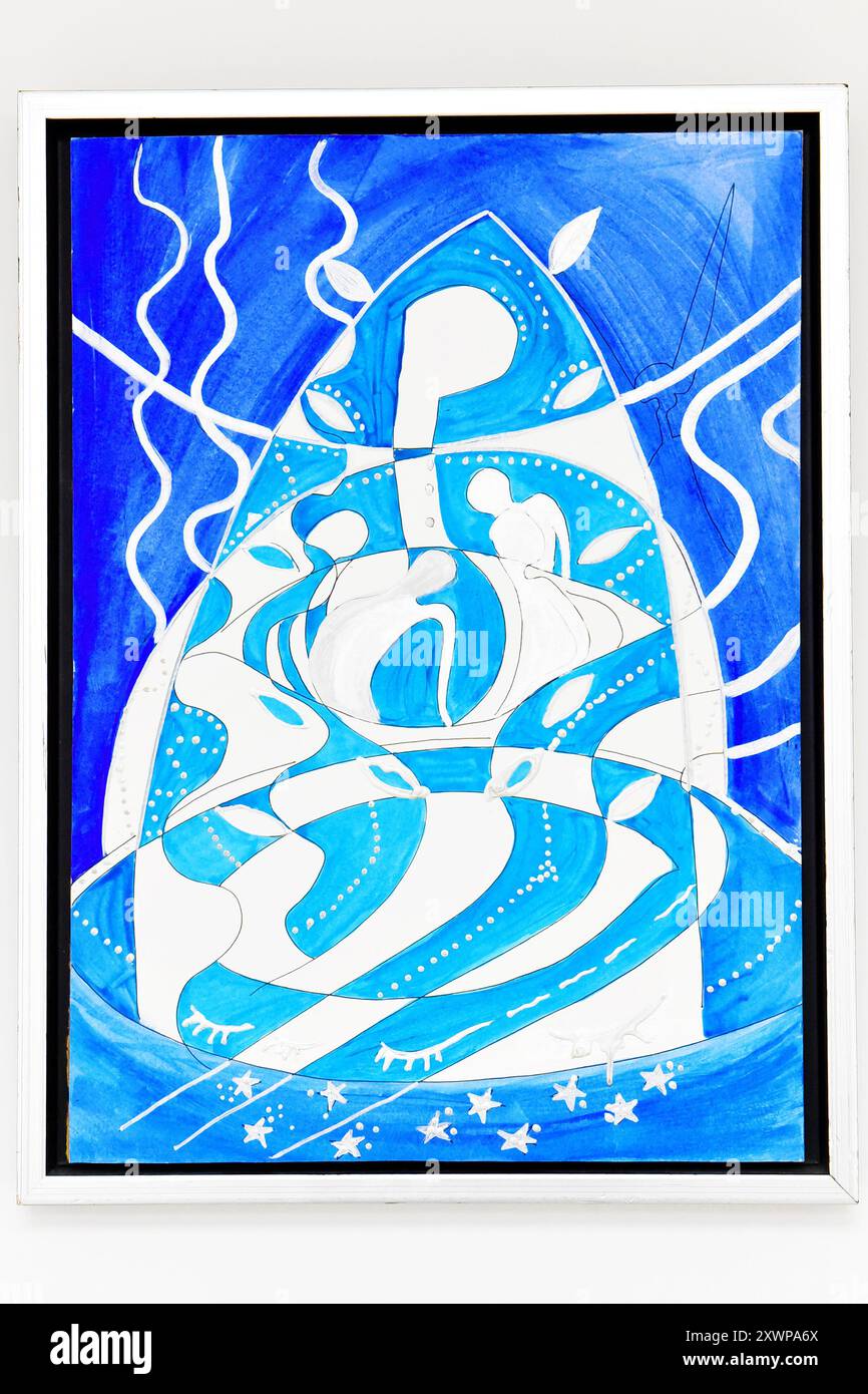 Artiste londonienne Julie Bloom Current Collection of Mixed Media Artworks, Londres, Royaume-Uni. Créditer PatPhoto/Alamy Stock Banque D'Images