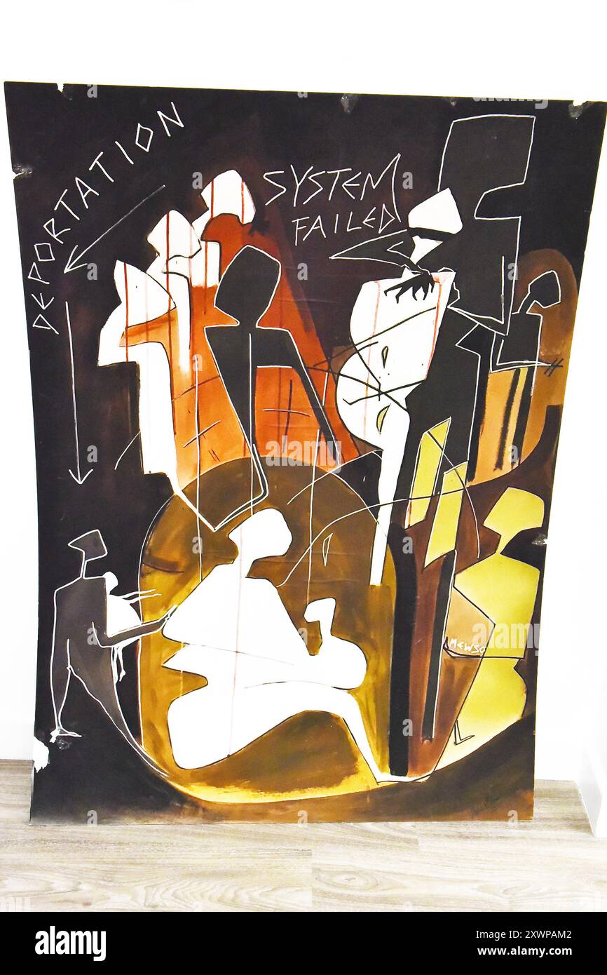 Artiste londonienne Julie Bloom Current Collection of Mixed Media Artworks, Londres, Royaume-Uni. Créditer PatPhoto/Alamy Stock Banque D'Images