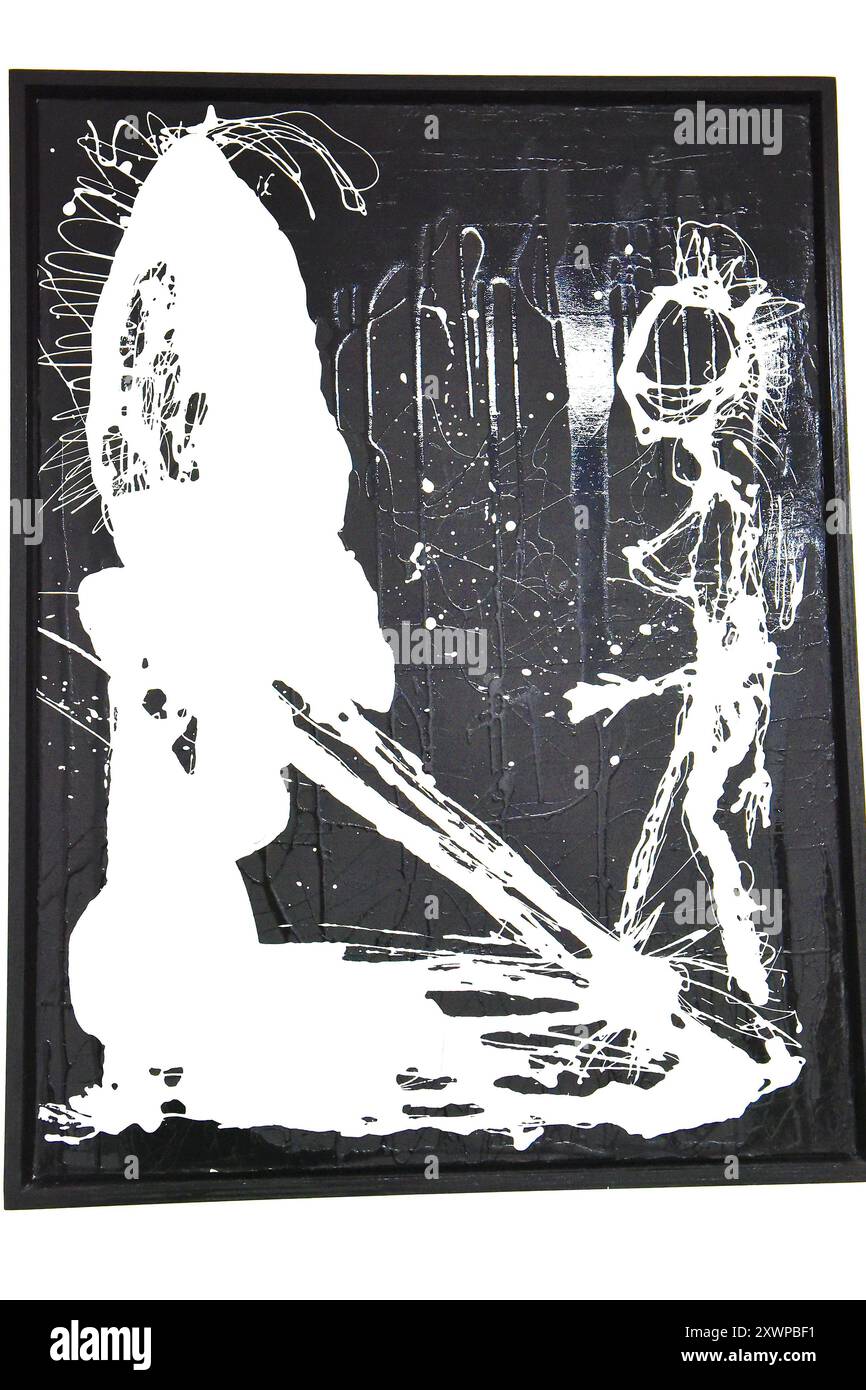 Artiste londonienne Julie Bloom Current Collection of Mixed Media Artworks, Londres, Royaume-Uni. Créditer PatPhoto/Alamy Stock Banque D'Images