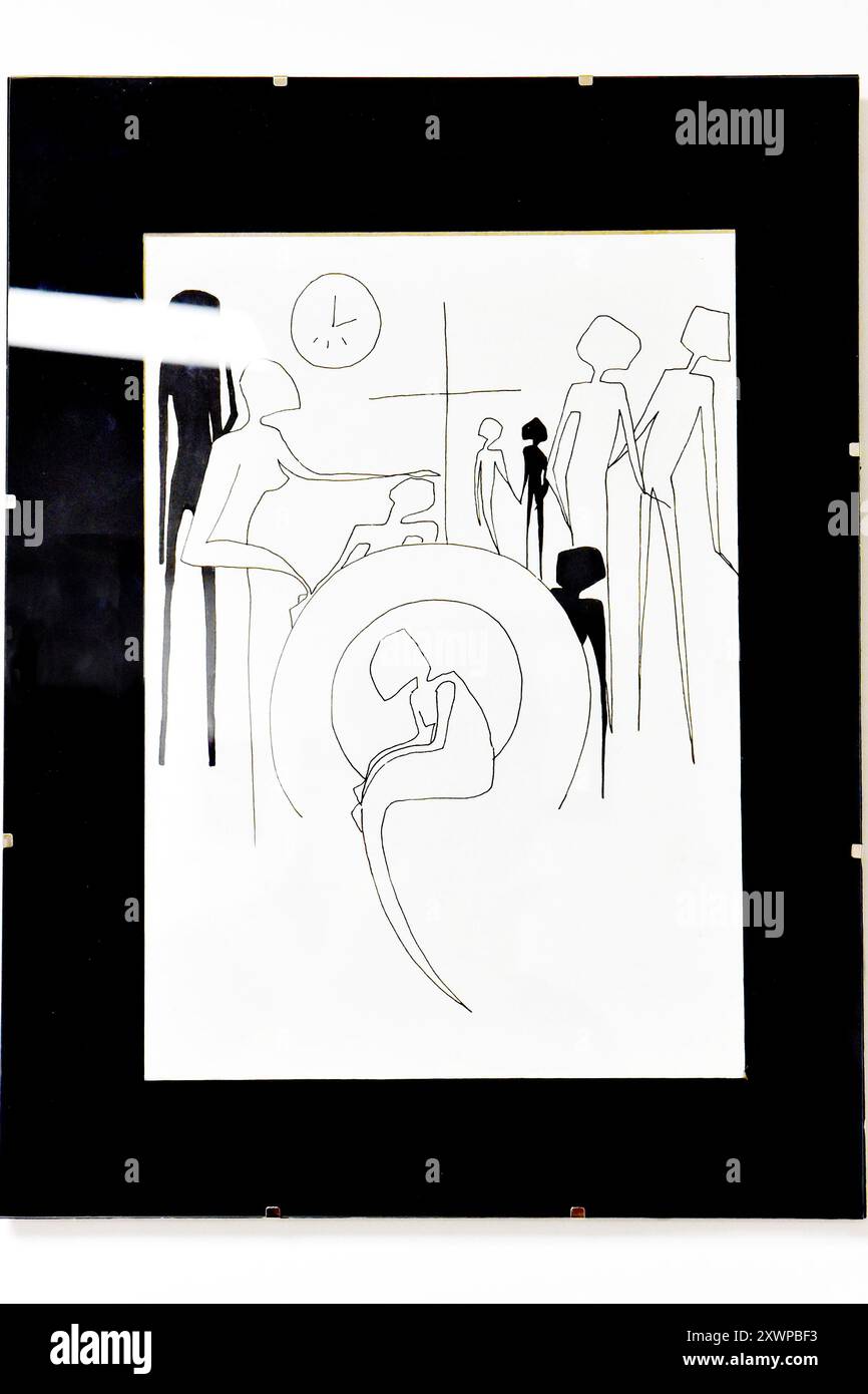 Artiste londonienne Julie Bloom Current Collection of Mixed Media Artworks, Londres, Royaume-Uni. Créditer PatPhoto/Alamy Stock Banque D'Images