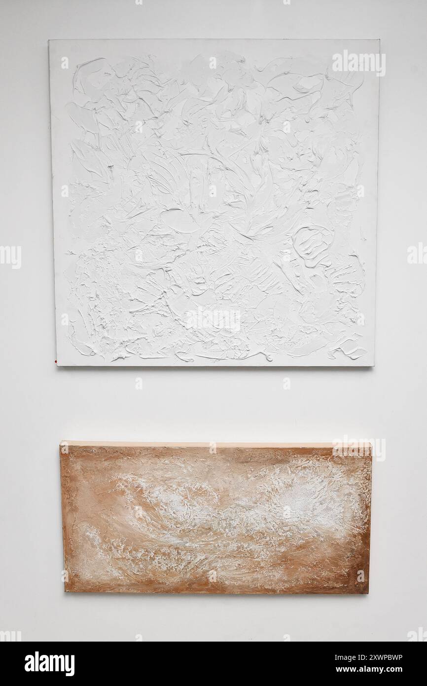 Artiste londonienne Julie Bloom Current Collection of Mixed Media Artworks, Londres, Royaume-Uni. Créditer PatPhoto/Alamy Stock Banque D'Images