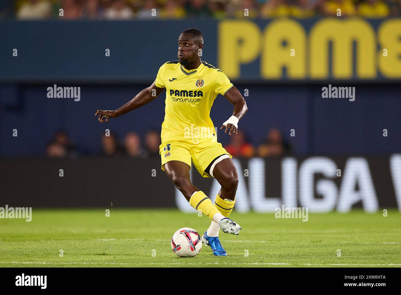 Villarreal, Castellon, Espagne. 19 août 2024. Eric Bailly de Villarreal CF en action lors du match de la Liga opposant Villarreal CF au Club Atletico de Madrid à l'Estadio de la Ceramica le 19 août 2024 à Villarreal, Espagne (crédit image : © David Ramirez/DAX via ZUMA Press Wire) USAGE ÉDITORIAL SEULEMENT! Non destiné à UN USAGE commercial ! Banque D'Images