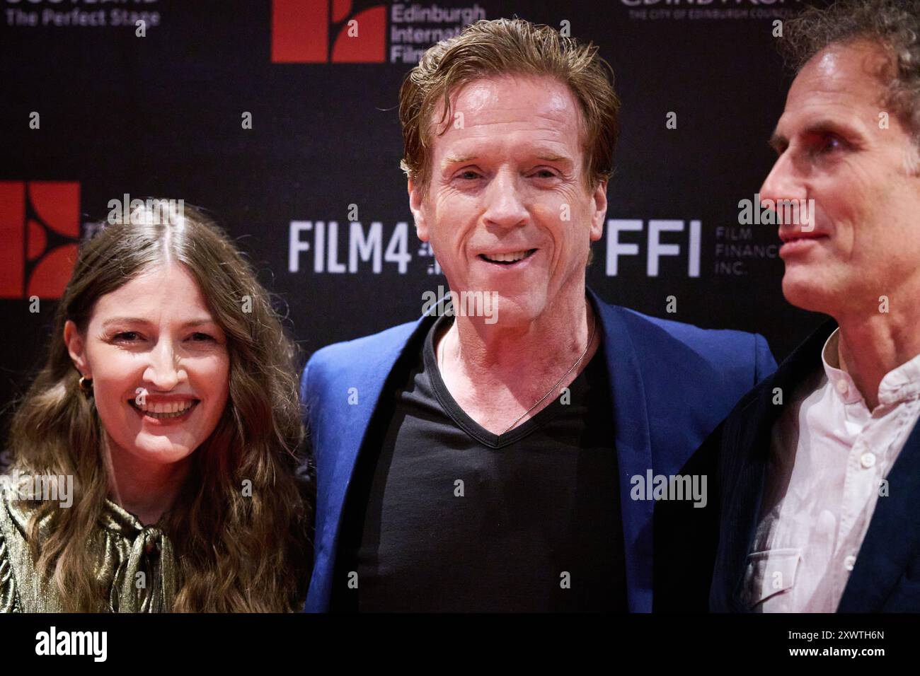 Édimbourg Écosse, Royaume-Uni 20 août 2024. Kelly Macdonald, Damian Lewis et euros Lyn (réalisateur) au Cameo pour la partie Radley du Festival international du film d’Édimbourg, crédit sst/Alamy Live news Banque D'Images