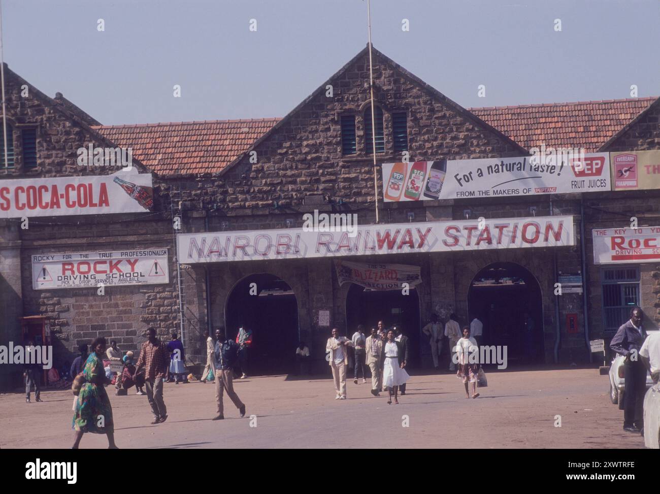 Nairobi Railway Station, l'une des plus anciennes gares d'Afrique de l'est, Nairobi, Kenya Banque D'Images