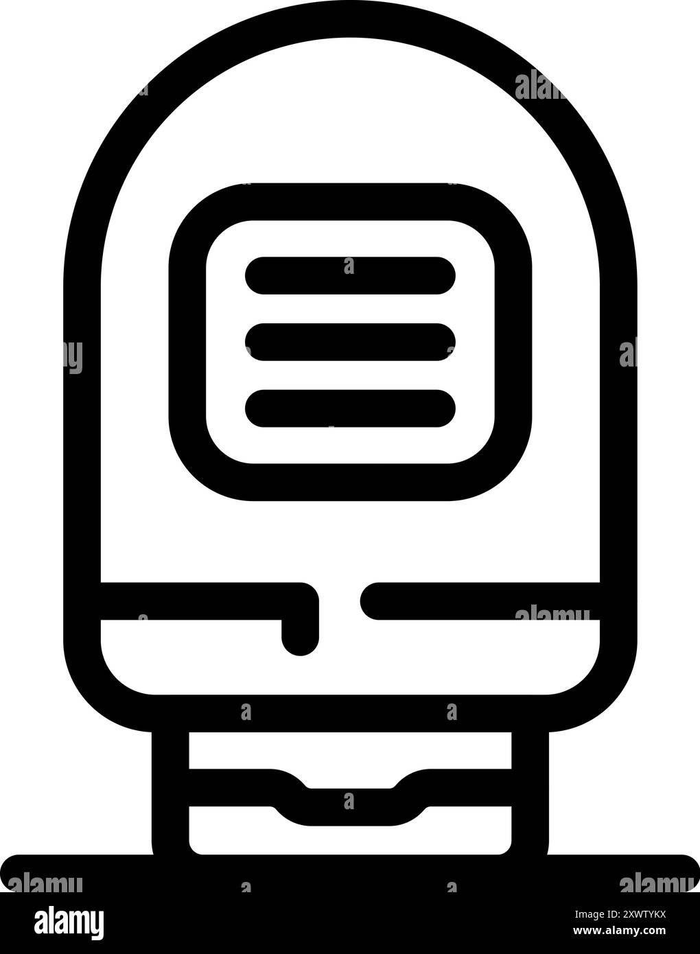 Illustration vectorielle minimaliste d'un train rapide arrivant à une plate-forme, idéal pour les projets liés au voyage et au transport Illustration de Vecteur