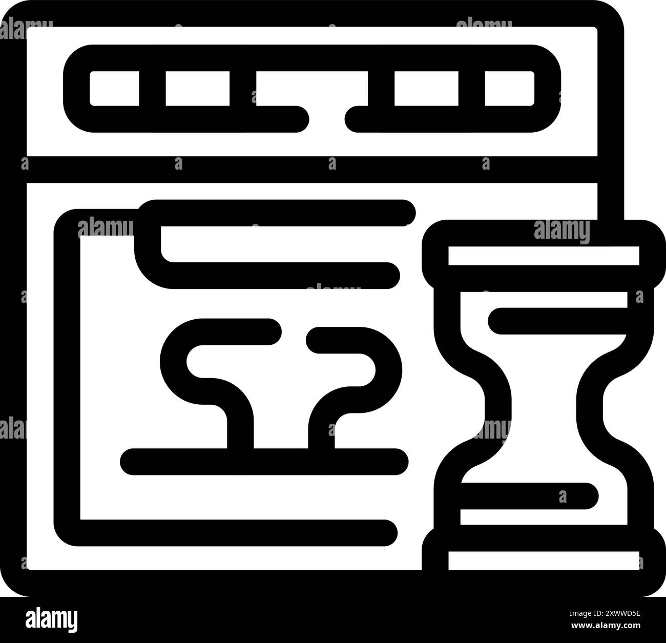 Le code du site Web prend beaucoup de temps à charger et ralentit la vitesse de la page Illustration de Vecteur