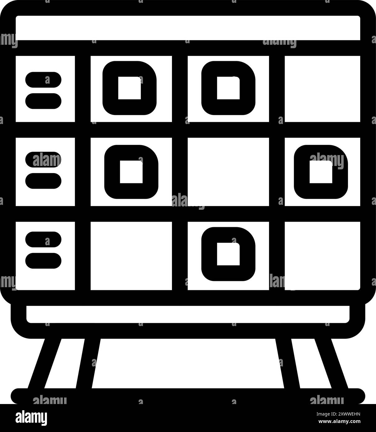 Board montre les tâches gérées avec la méthodologie Kanban Illustration de Vecteur