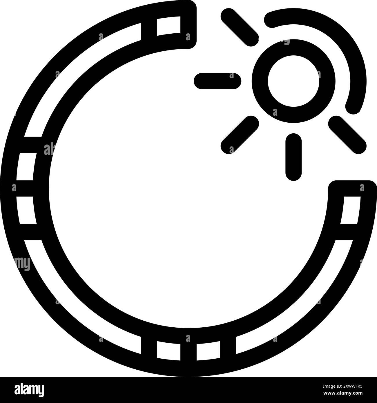 Icône de l’économie circulaire représentant le concept de minimiser les déchets et de tirer le meilleur parti des ressources Illustration de Vecteur