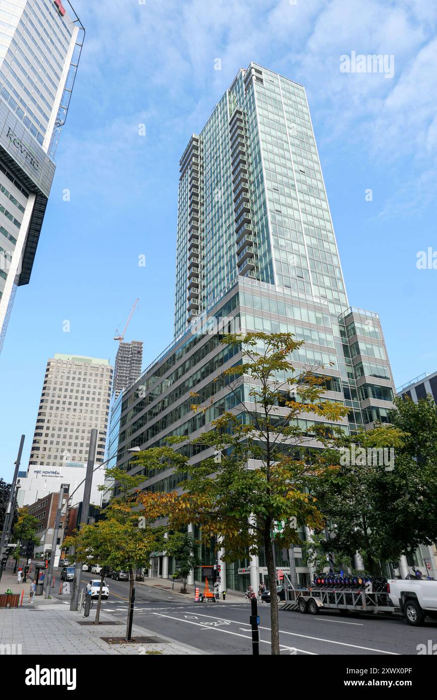 Canada, Québec, Montréal : immeubles de la rue du Square Victoria, au cœur du quartier International Banque D'Images
