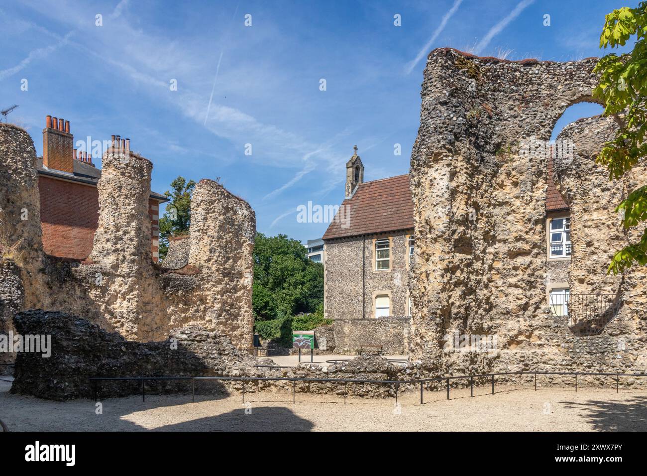 Ruines de l'abbaye de Reading, Berkshire, Angleterre Banque D'Images