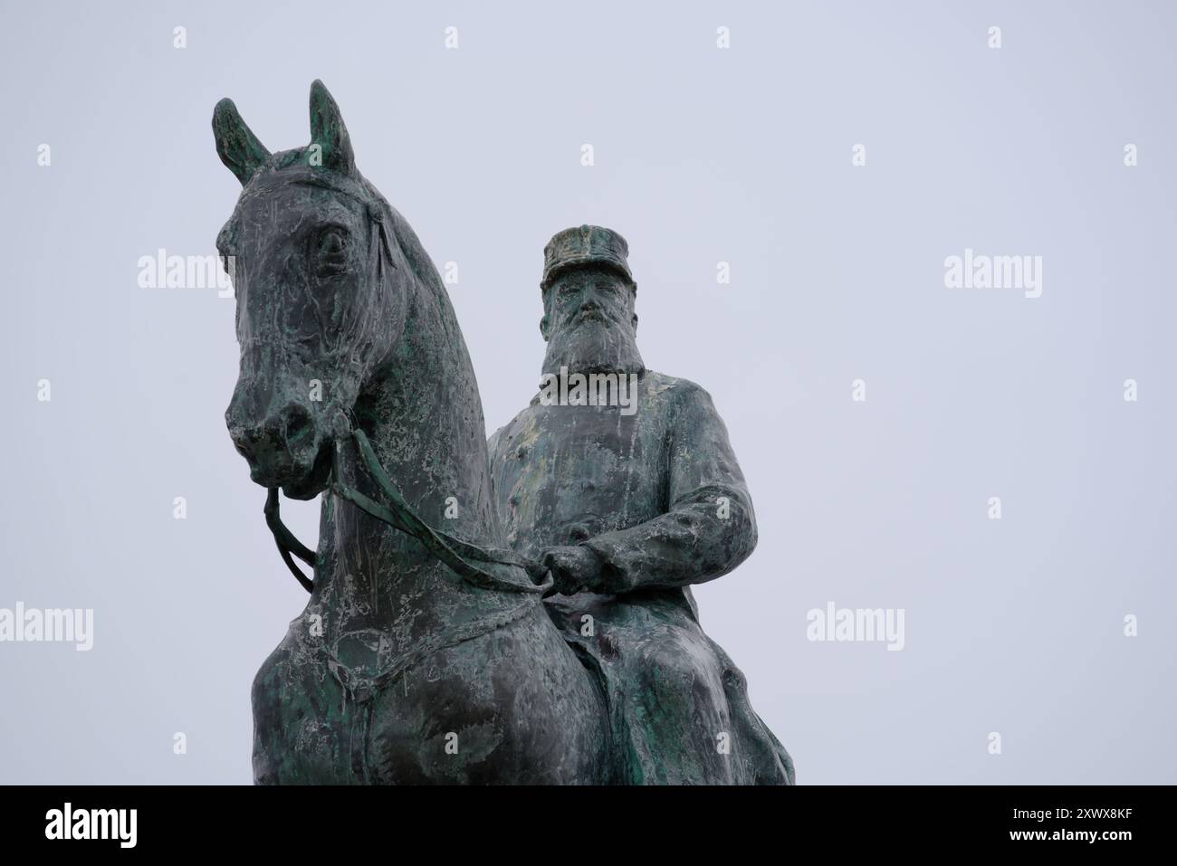 Roi Léopold II : Monument controversé à Ostende 2 Banque D'Images