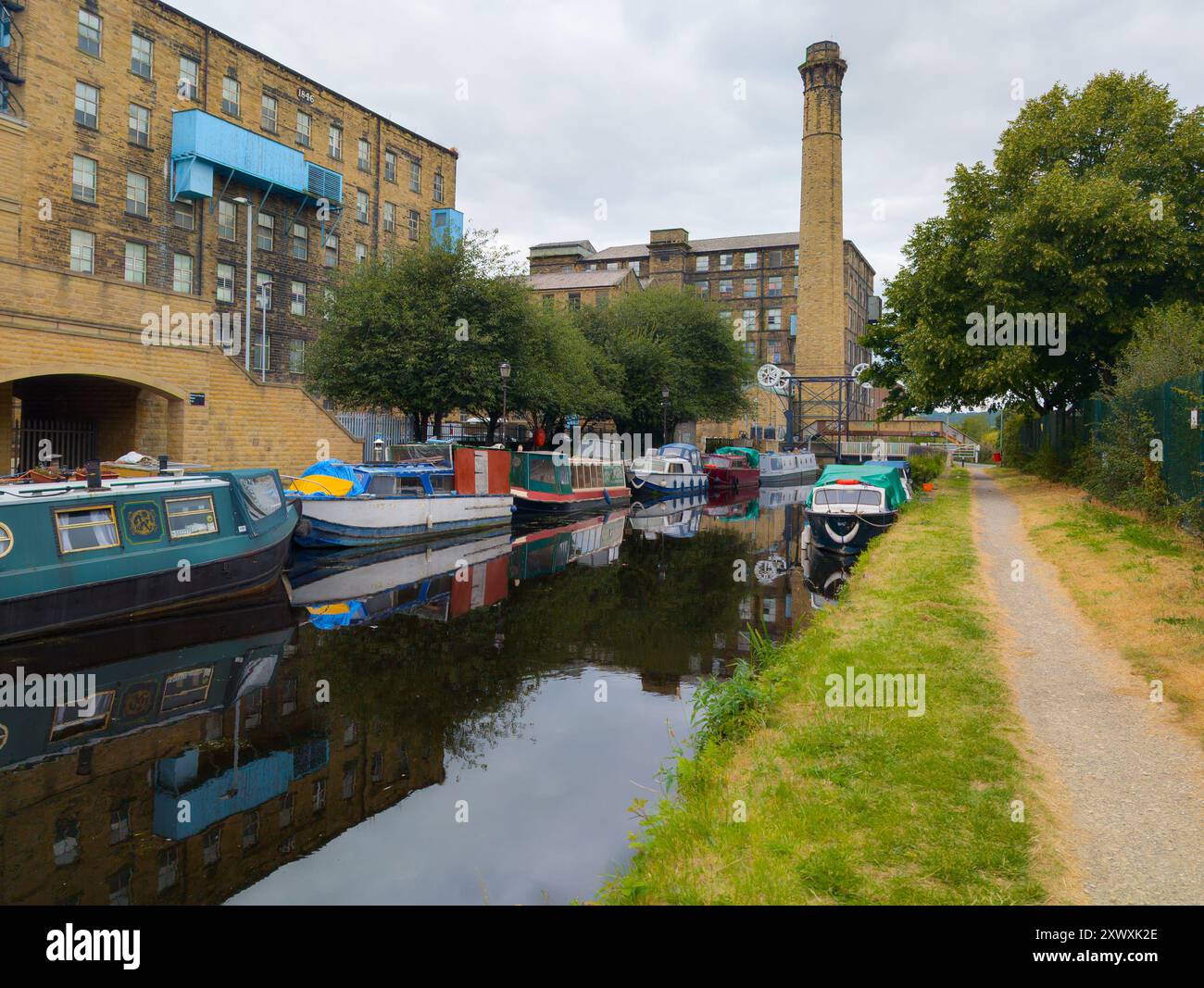 Huddersfield Broad canal Banque D'Images