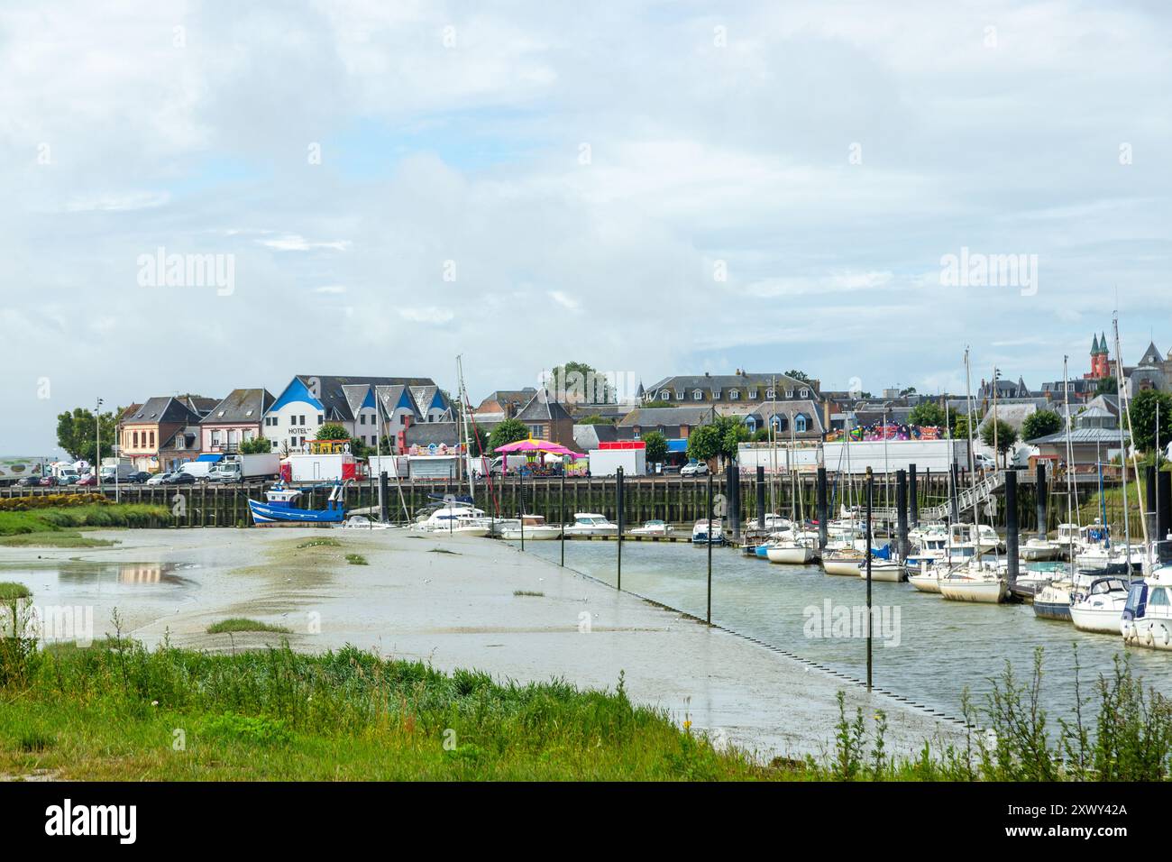 Le Crotoy est une ville du département de la somme dans les hauts-de-France dans le nord de la France Banque D'Images
