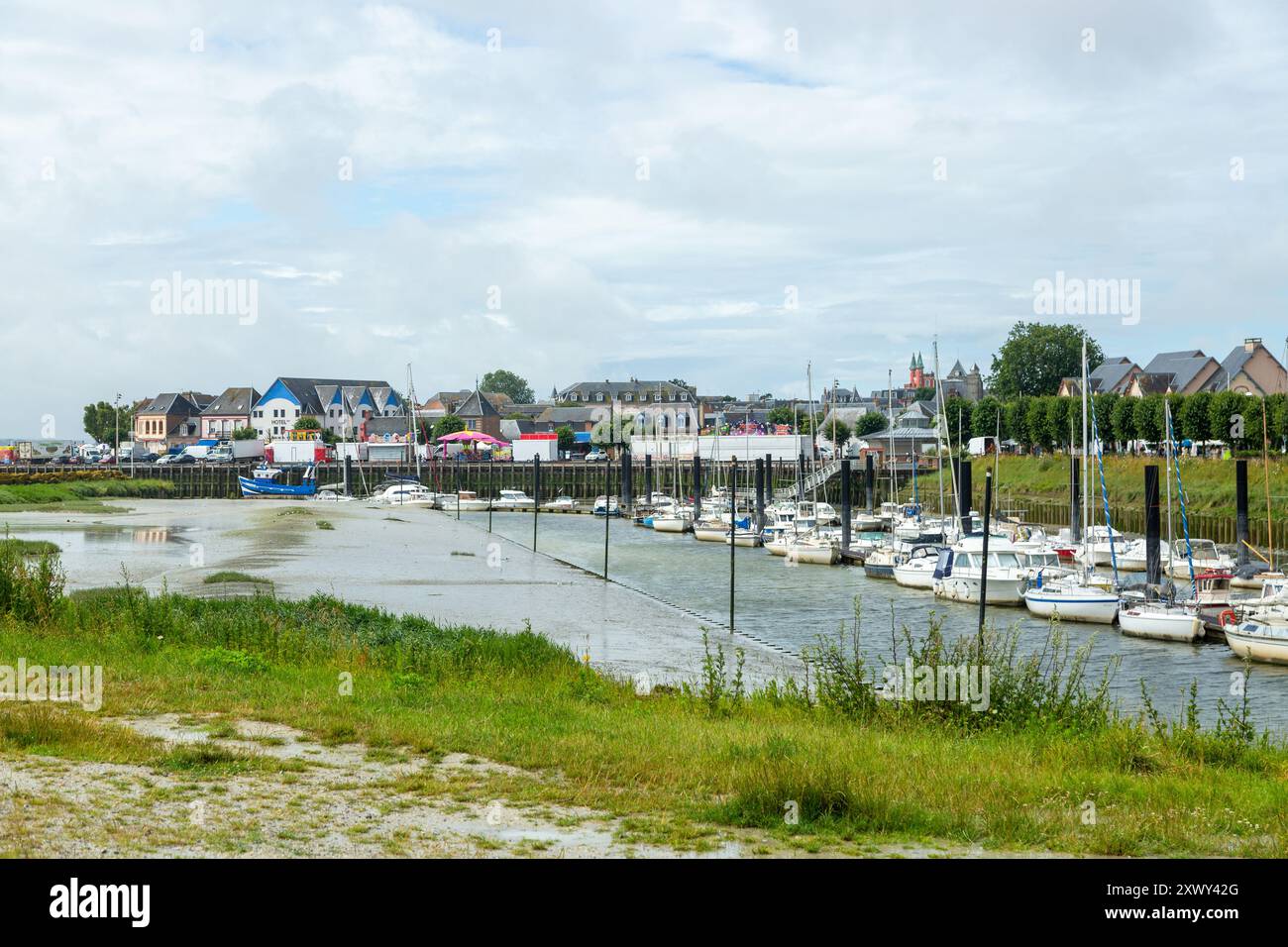 Le Crotoy est une ville du département de la somme dans les hauts-de-France dans le nord de la France Banque D'Images