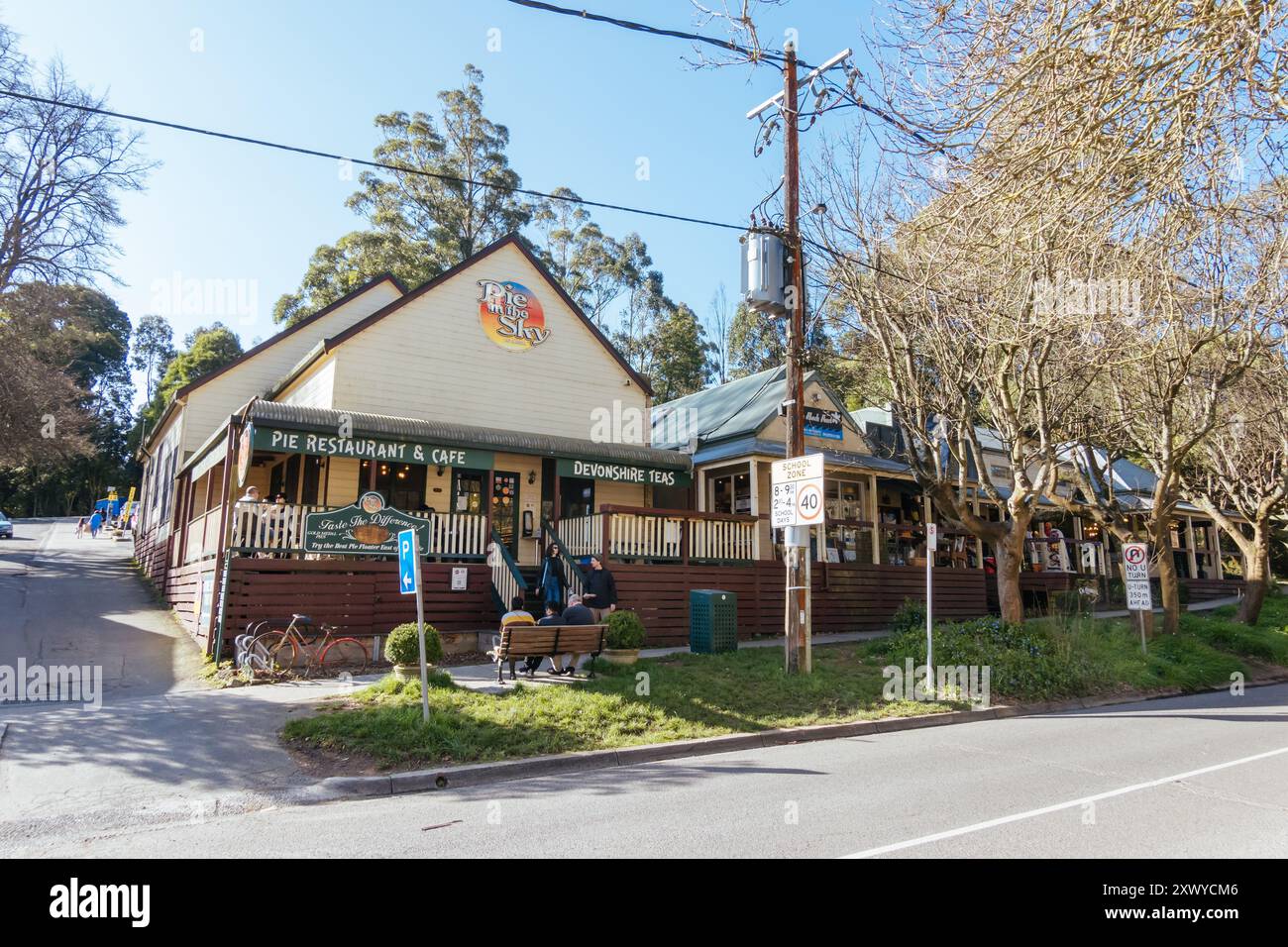 Olinda dans la chaîne des Dandenong en Australie Banque D'Images