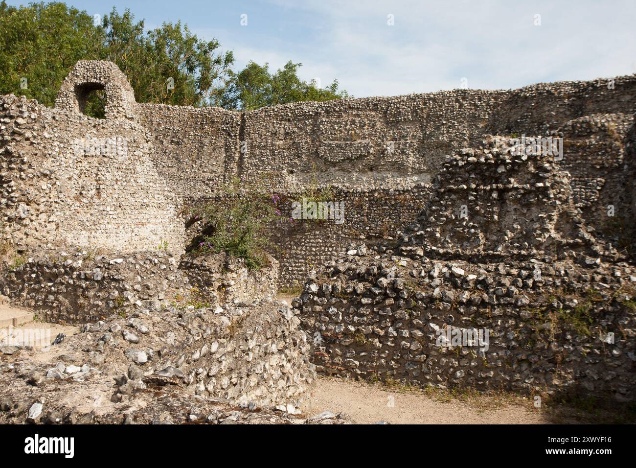 Château Norman d'Eynsford Banque D'Images