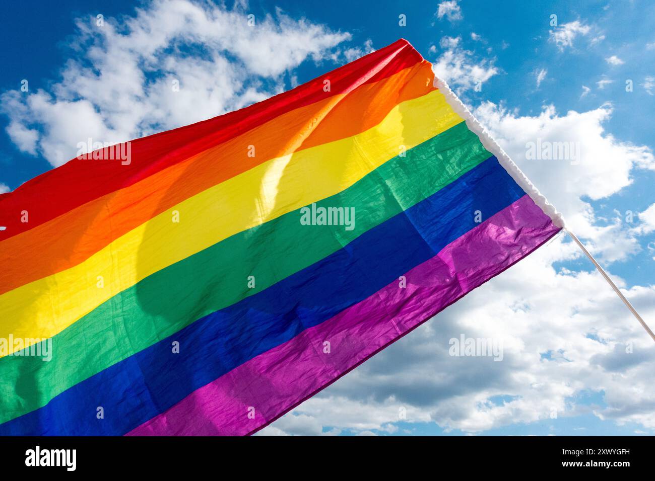 Drapeau LGBT drapeau LGBTQ trans Banque D'Images