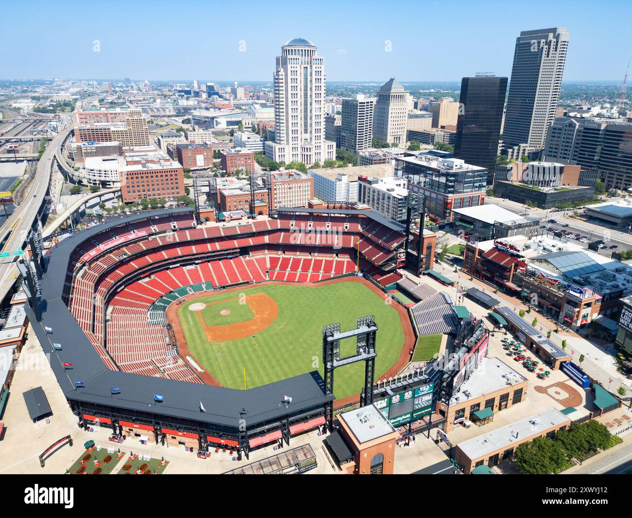 Busch Stadium, St Louis, Missouri, États-Unis Banque D'Images
