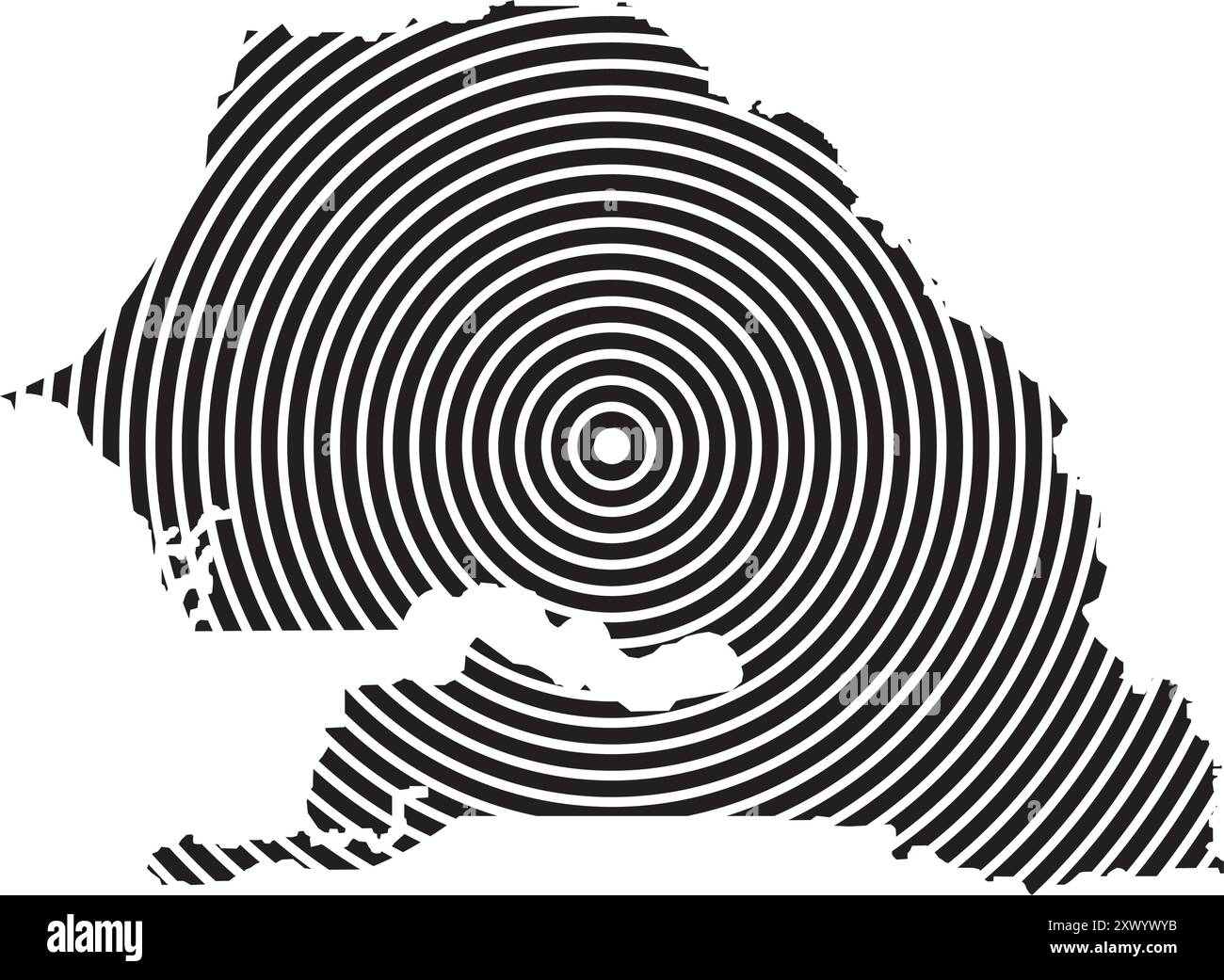 conception d'élément d'illustration d'icône de carte sinegal Illustration de Vecteur